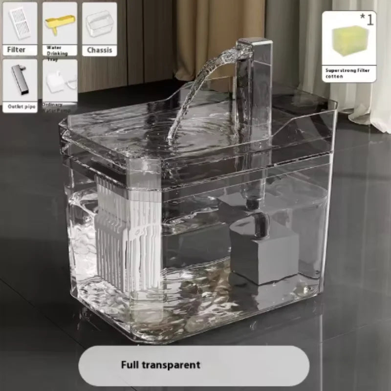 Automatic Cat Water Fountain — Ultra-Quiet Pet Drinking Fountain with Filter for Cats & Dogs