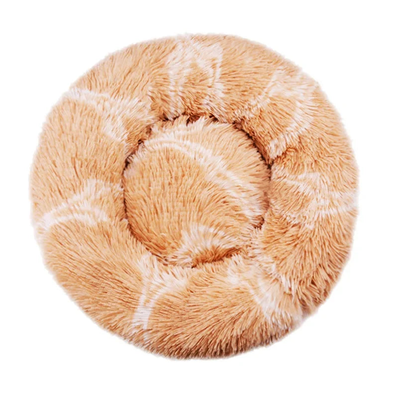 Calming Donut Dog Bed — Super Soft Plush Anti-Anxiety Pet Bed for Cats & Dogs, Multiple Sizes