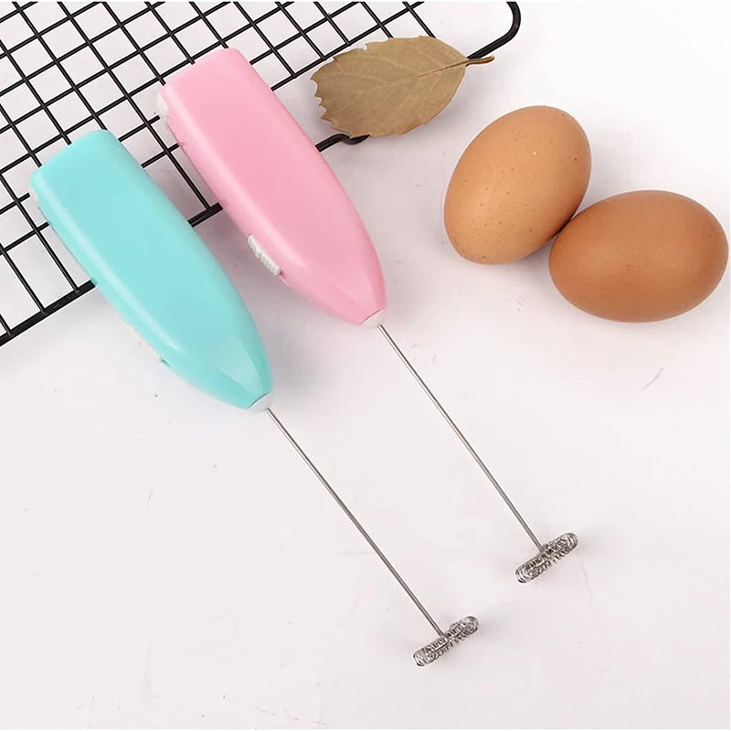 Electric Milk Frother — Handheld Rechargeable Foam Maker for Coffee, Lattes & Matcha, Stainless Whisk