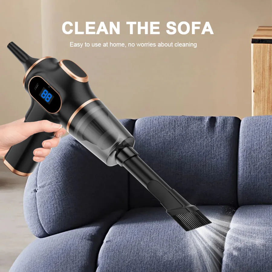 Cordless Car Vacuum Cleaner — Portable Handheld Auto Vacuum with Strong Suction, Rechargeable