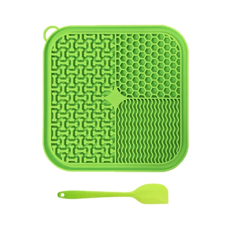 Dog Licking Mat — Slow Feeder Lick Pad with Suction Base, Calming Anxiety Relief for Dogs & Cats