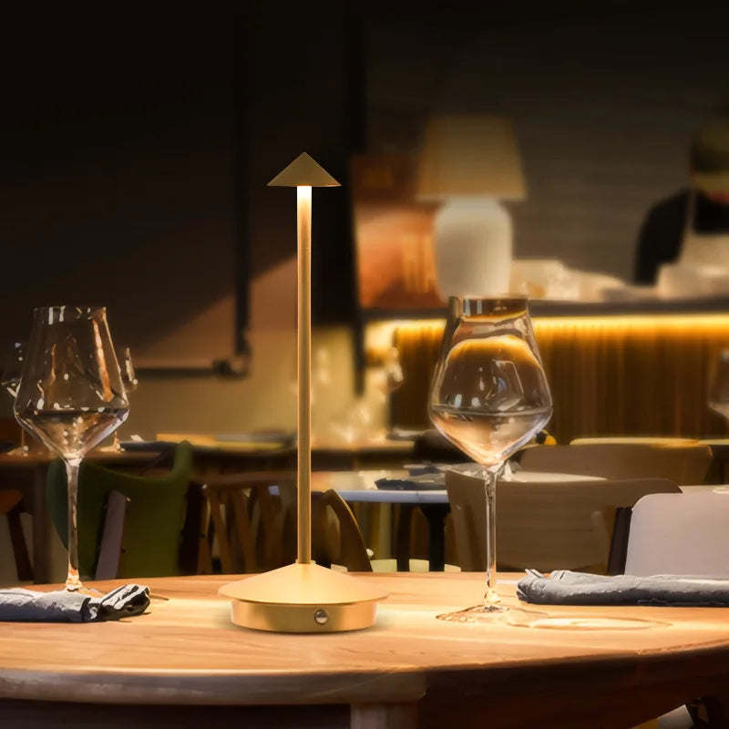 Rechargeable Table Lamp — Dimmable Cordless LED Bedside Lamp with Touch Control, for Bedroom & Dining