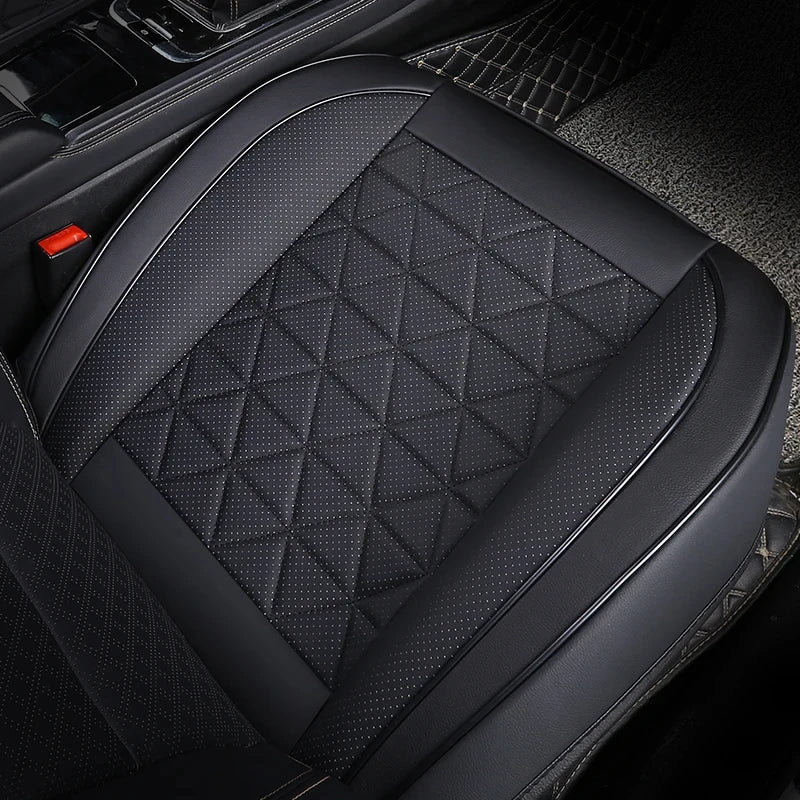 Universal Car Seat Cover — PU Leather Front Seat Protector, Waterproof, Anti-Slip, Fits Most Cars