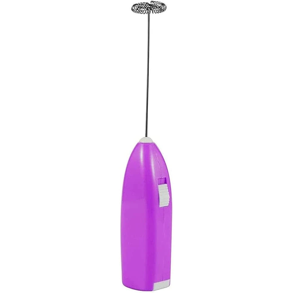 Electric Milk Frother — Handheld Rechargeable Foam Maker for Coffee, Lattes & Matcha, Stainless Whisk