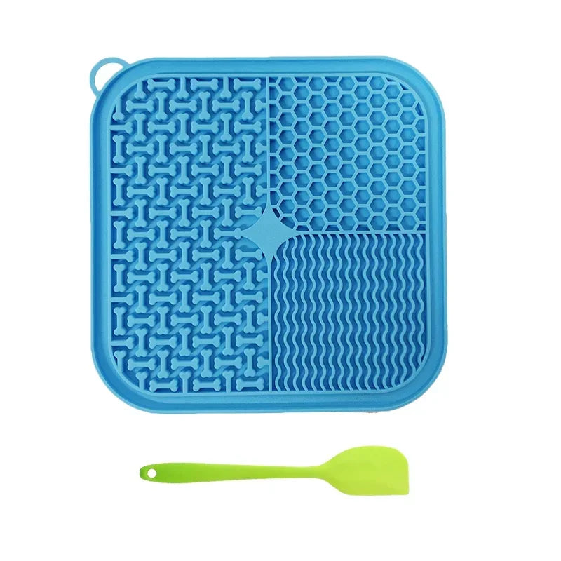 Dog Licking Mat — Slow Feeder Lick Pad with Suction Base, Calming Anxiety Relief for Dogs & Cats