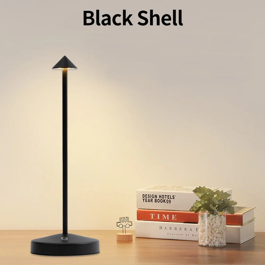 Rechargeable Table Lamp — Dimmable Cordless LED Bedside Lamp with Touch Control, for Bedroom & Dining