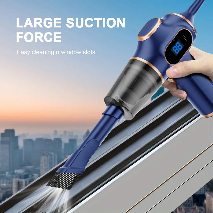 Cordless Car Vacuum Cleaner — Portable Handheld Auto Vacuum with Strong Suction, Rechargeable