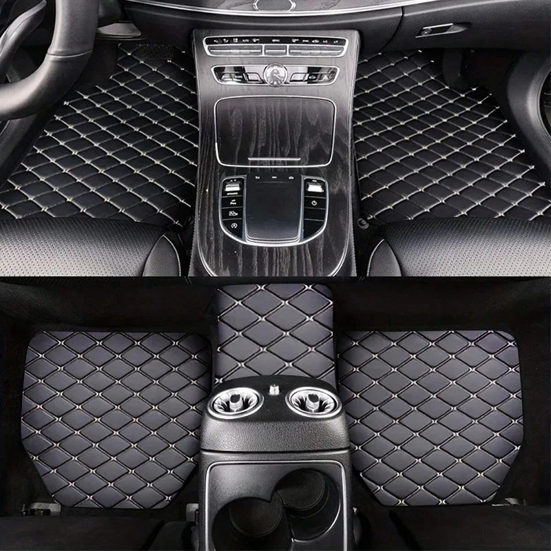 Universal Car Floor Mats (5-Piece) — Waterproof All-Weather Auto Floor Liners, Anti-Slip, Easy Clean