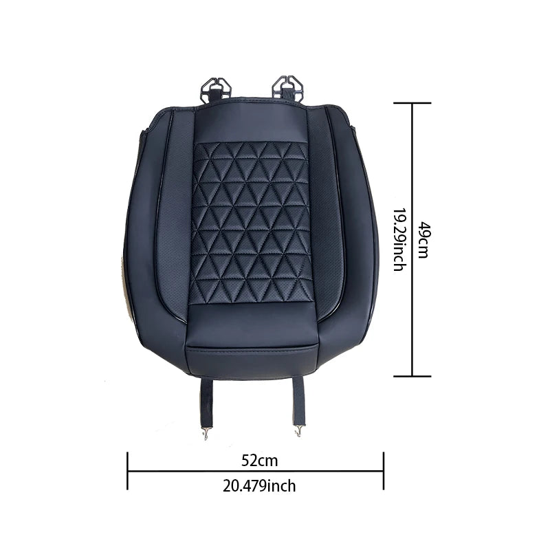 Universal Car Seat Cover — PU Leather Front Seat Protector, Waterproof, Anti-Slip, Fits Most Cars