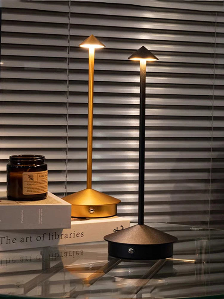 Rechargeable Table Lamp — Dimmable Cordless LED Bedside Lamp with Touch Control, for Bedroom & Dining
