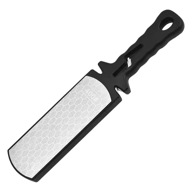 5-in-1 Knife Sharpener — Multi-Stage Manual Kitchen Knife & Scissor Sharpener with Non-Slip Base