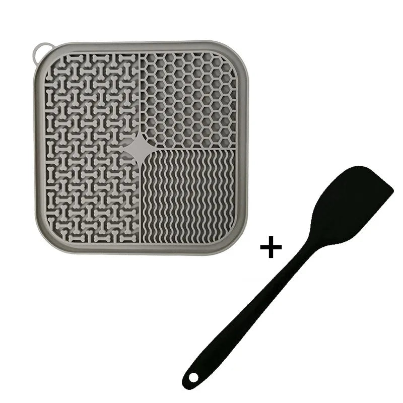Dog Licking Mat — Slow Feeder Lick Pad with Suction Base, Calming Anxiety Relief for Dogs & Cats