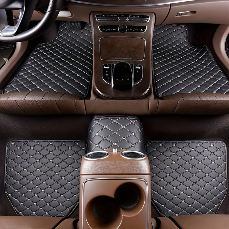 Universal Car Floor Mats (5-Piece) — Waterproof All-Weather Auto Floor Liners, Anti-Slip, Easy Clean
