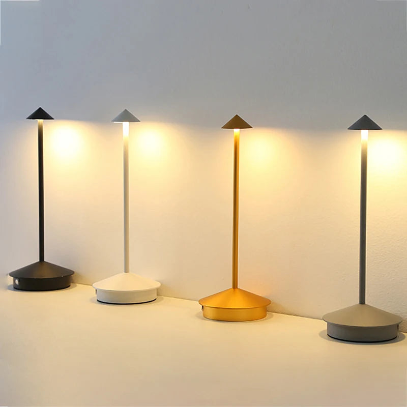 Rechargeable Table Lamp — Dimmable Cordless LED Bedside Lamp with Touch Control, for Bedroom & Dining