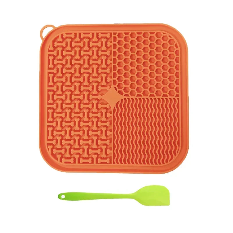 Dog Licking Mat — Slow Feeder Lick Pad with Suction Base, Calming Anxiety Relief for Dogs & Cats