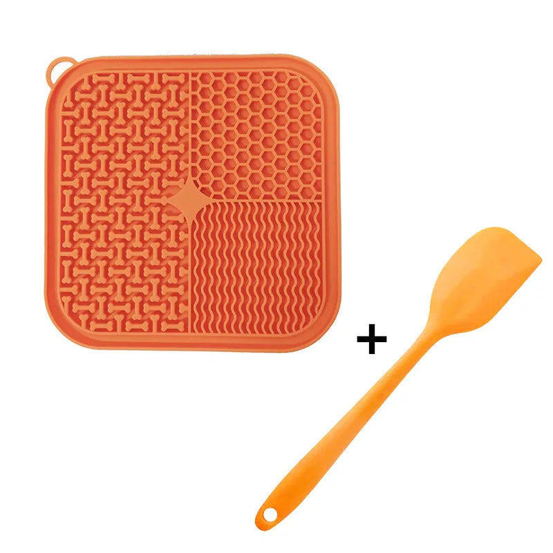 Dog Licking Mat — Slow Feeder Lick Pad with Suction Base, Calming Anxiety Relief for Dogs & Cats