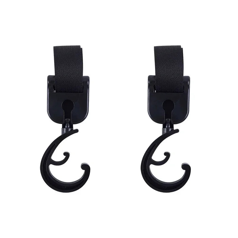 Car Back Seat Hooks (2-Pack) — Headrest Hangers for Bags, Groceries, Purses & More, Non-Slip