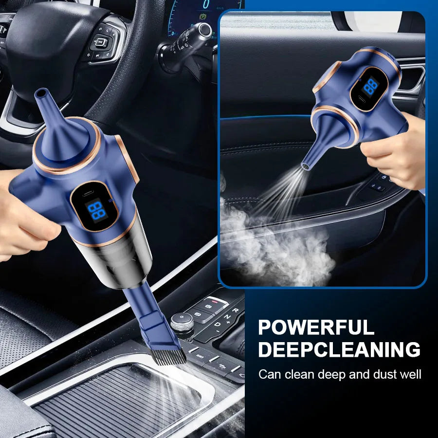 Cordless Car Vacuum Cleaner — Portable Handheld Auto Vacuum with Strong Suction, Rechargeable
