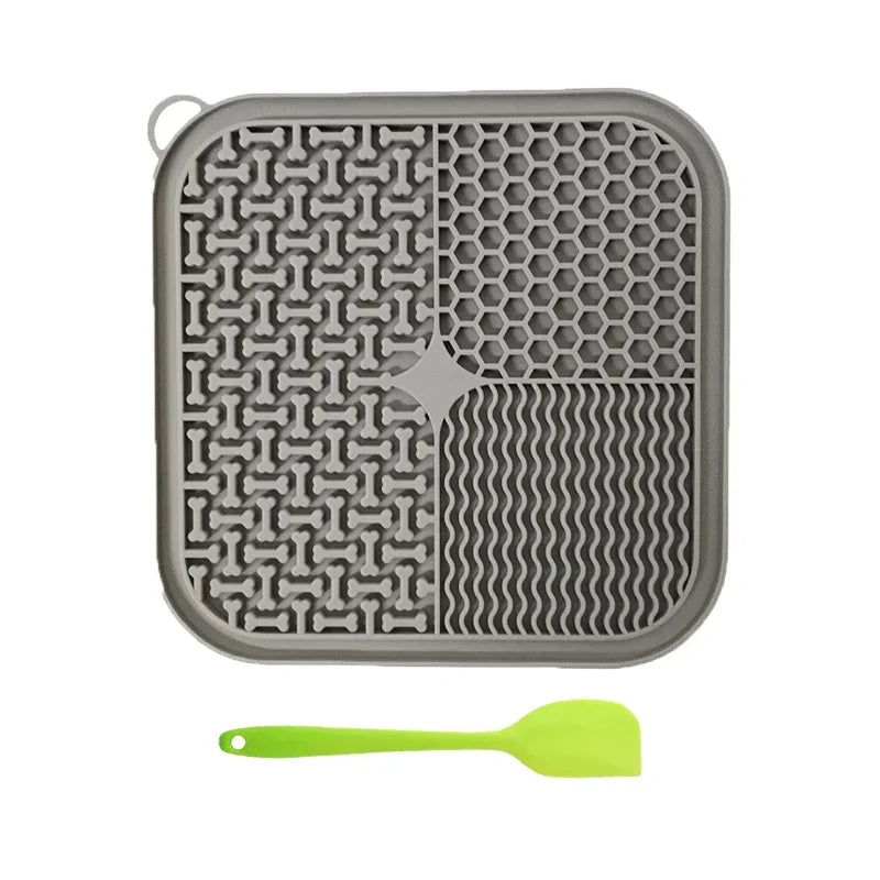 Dog Licking Mat — Slow Feeder Lick Pad with Suction Base, Calming Anxiety Relief for Dogs & Cats