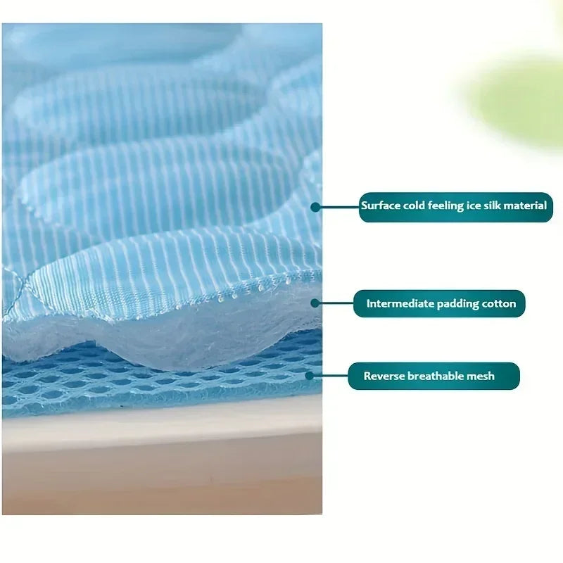 Pet Cooling Mat — Self-Cooling Gel Pad for Dogs & Cats, Pressure-Activated, Washable, Multiple Sizes