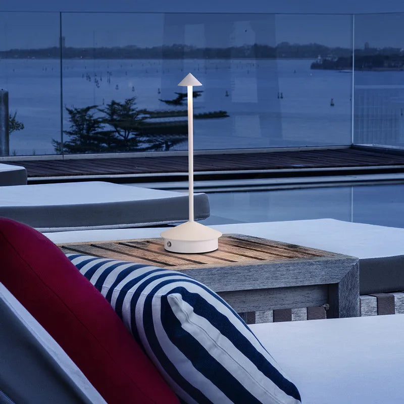 Rechargeable Table Lamp — Dimmable Cordless LED Bedside Lamp with Touch Control, for Bedroom & Dining