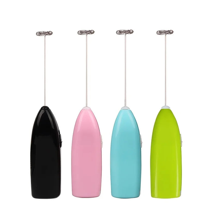 Electric Milk Frother — Handheld Rechargeable Foam Maker for Coffee, Lattes & Matcha, Stainless Whisk