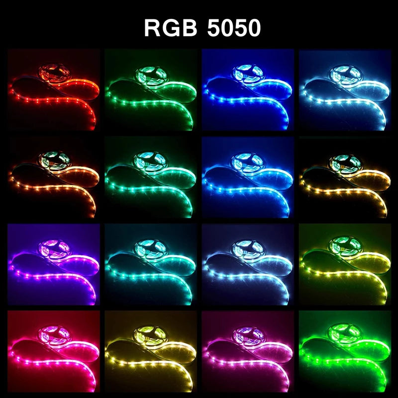 RGB LED Strip Lights — App & Remote Color-Changing Lights with Music Sync, for Bedroom, Gaming & TV