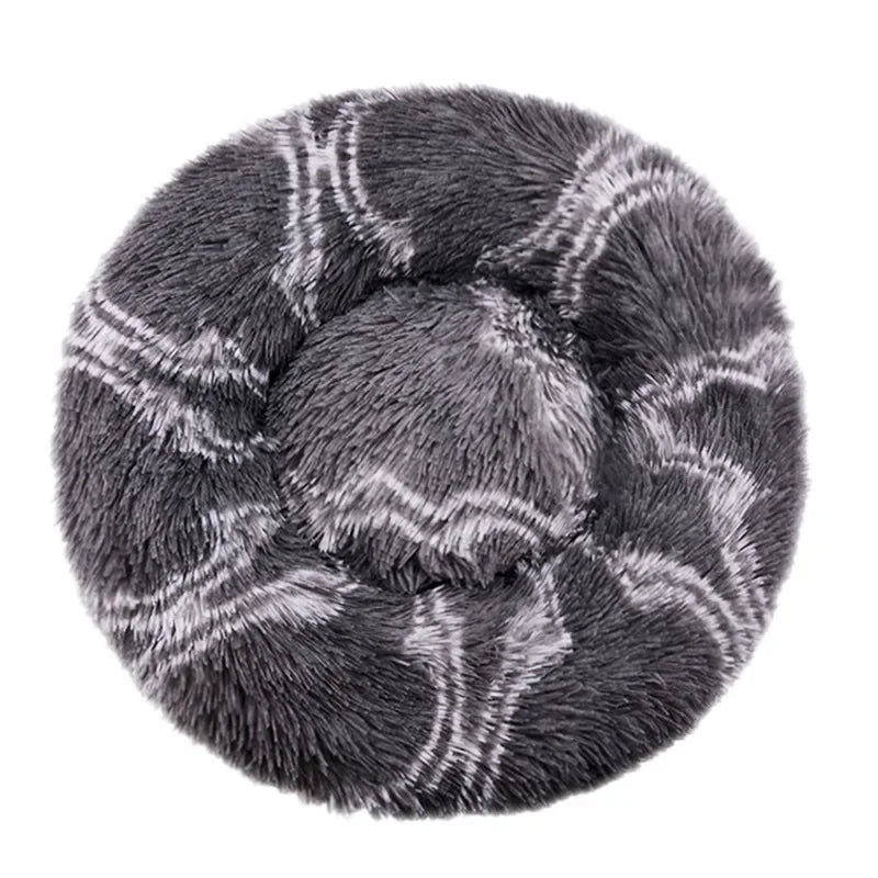 Calming Donut Dog Bed — Super Soft Plush Anti-Anxiety Pet Bed for Cats & Dogs, Multiple Sizes