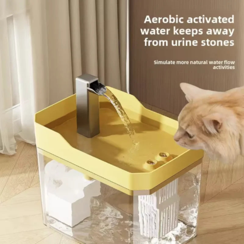 Automatic Cat Water Fountain — Ultra-Quiet Pet Drinking Fountain with Filter for Cats & Dogs