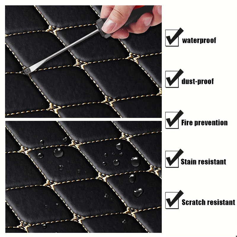 Universal Car Floor Mats (5-Piece) — Waterproof All-Weather Auto Floor Liners, Anti-Slip, Easy Clean