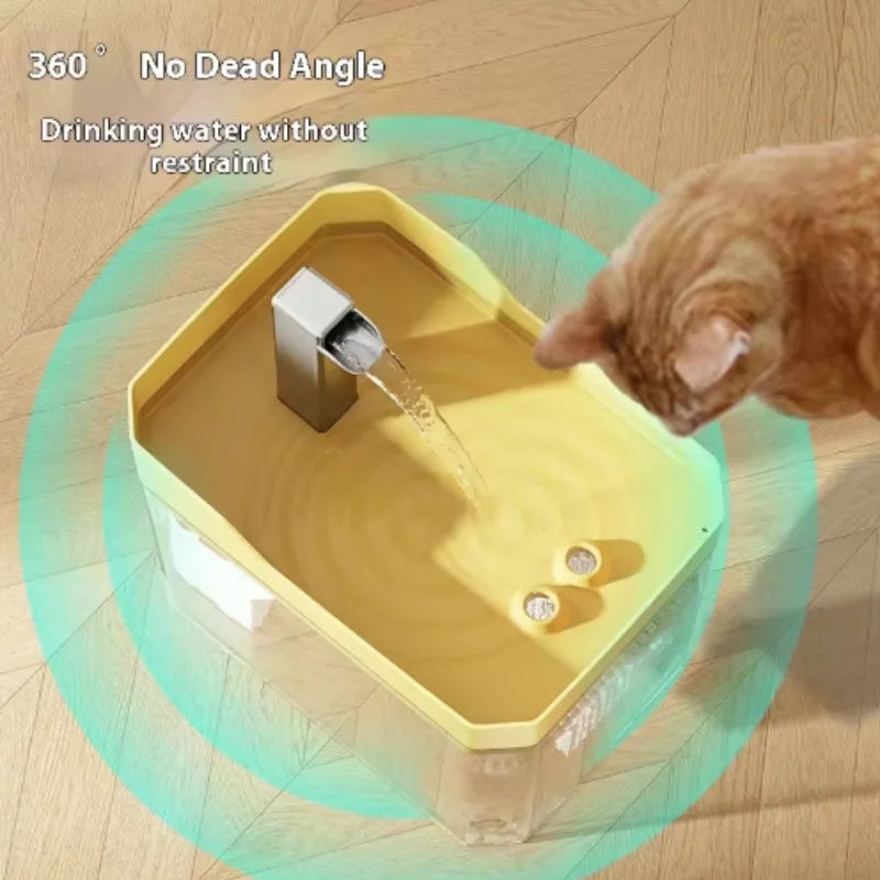 Automatic Cat Water Fountain — Ultra-Quiet Pet Drinking Fountain with Filter for Cats & Dogs