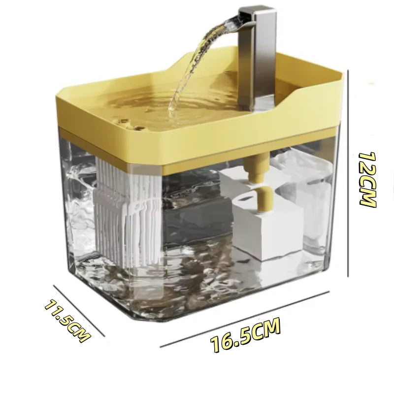 Automatic Cat Water Fountain — Ultra-Quiet Pet Drinking Fountain with Filter for Cats & Dogs