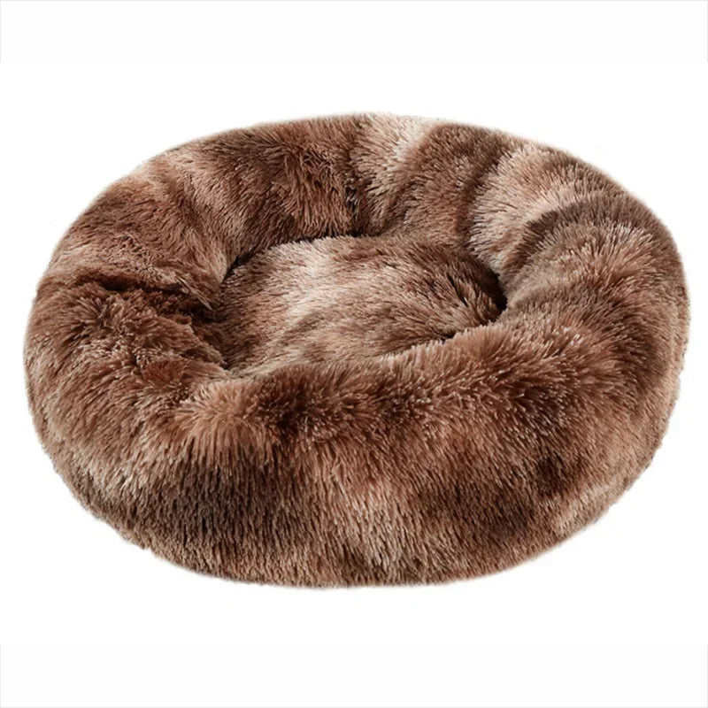 Calming Donut Dog Bed — Super Soft Plush Anti-Anxiety Pet Bed for Cats & Dogs, Multiple Sizes