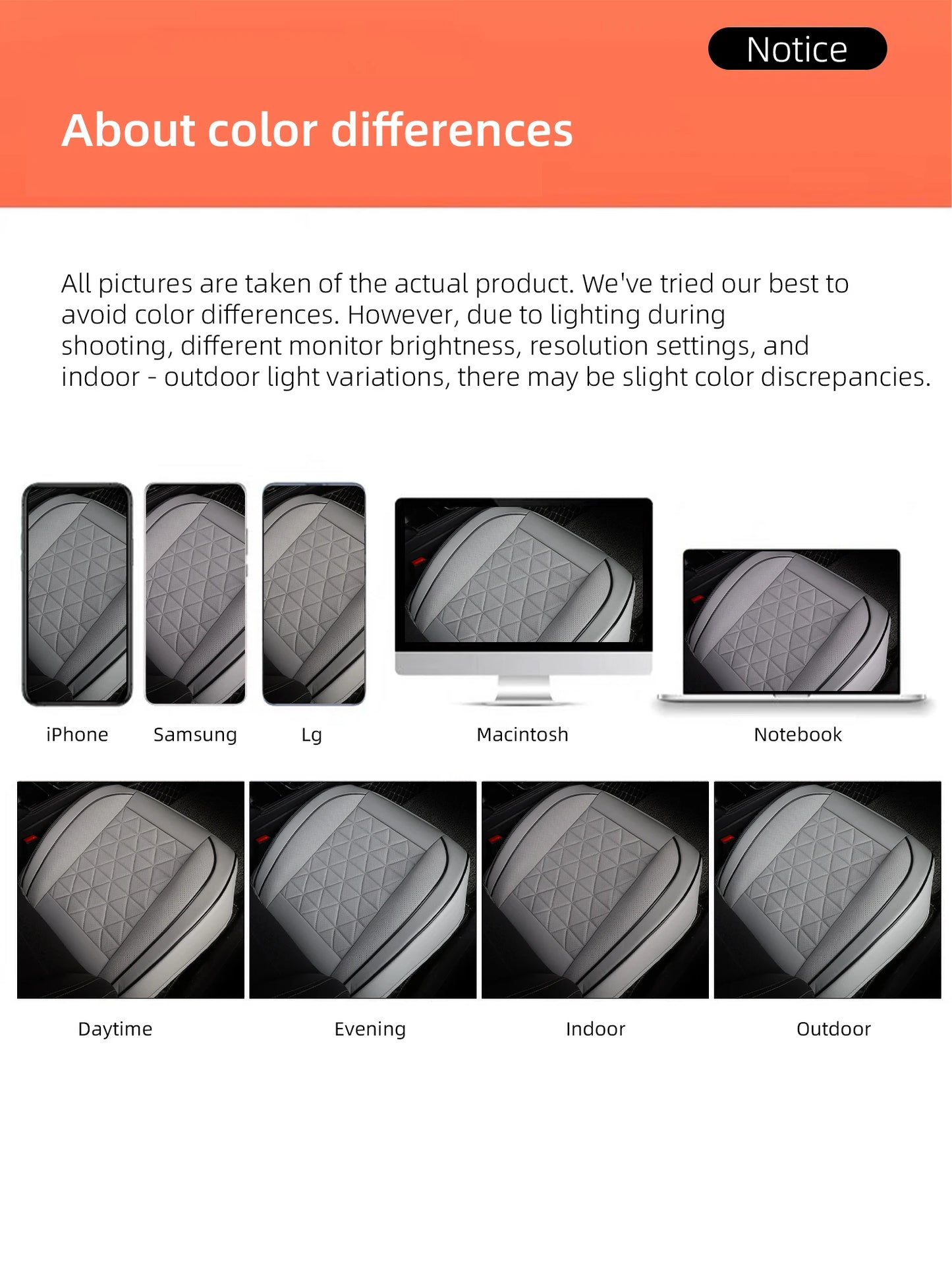 Universal Car Seat Cover — PU Leather Front Seat Protector, Waterproof, Anti-Slip, Fits Most Cars
