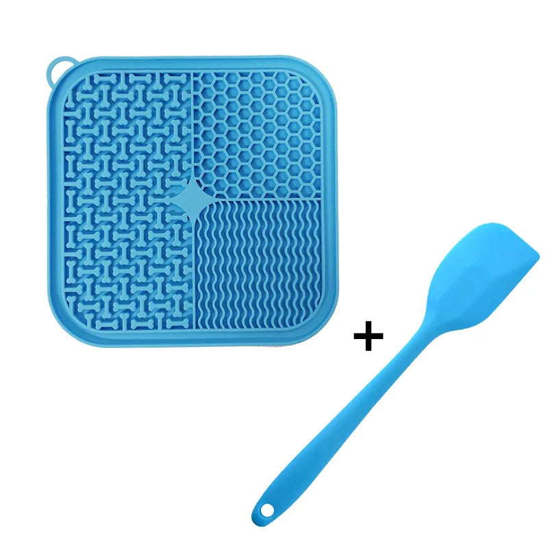 Dog Licking Mat — Slow Feeder Lick Pad with Suction Base, Calming Anxiety Relief for Dogs & Cats