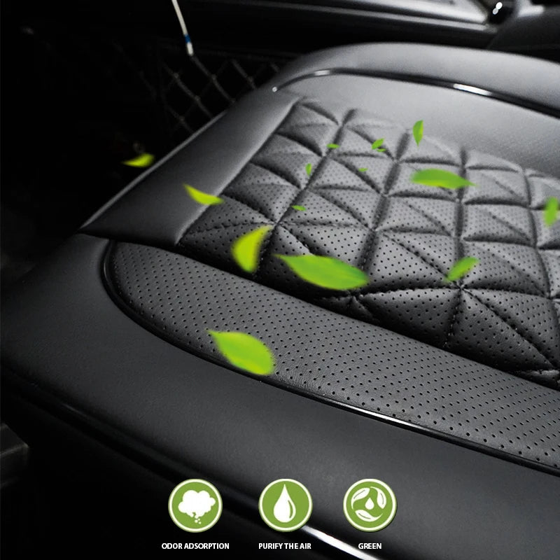 Universal Car Seat Cover — PU Leather Front Seat Protector, Waterproof, Anti-Slip, Fits Most Cars