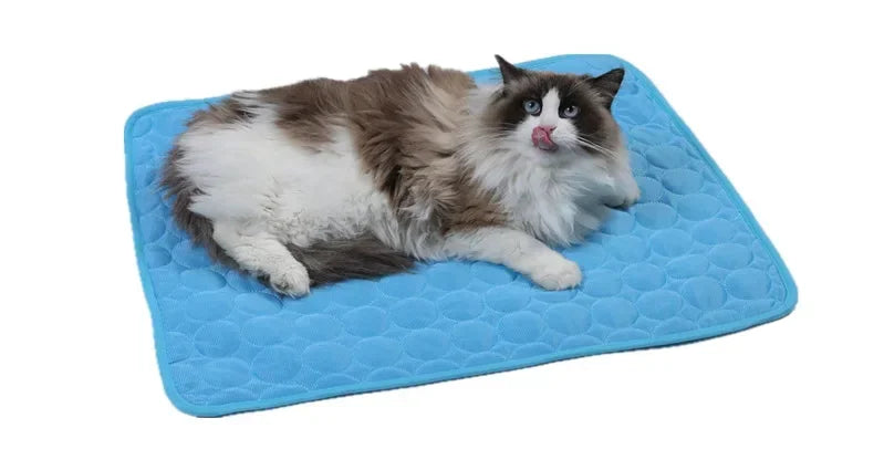 Pet Cooling Mat — Self-Cooling Gel Pad for Dogs & Cats, Pressure-Activated, Washable, Multiple Sizes