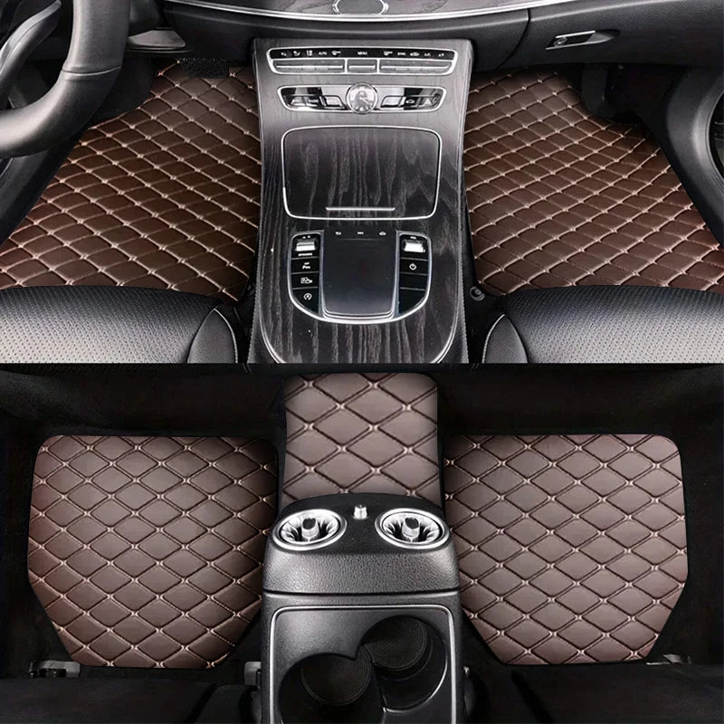 Universal Car Floor Mats (5-Piece) — Waterproof All-Weather Auto Floor Liners, Anti-Slip, Easy Clean
