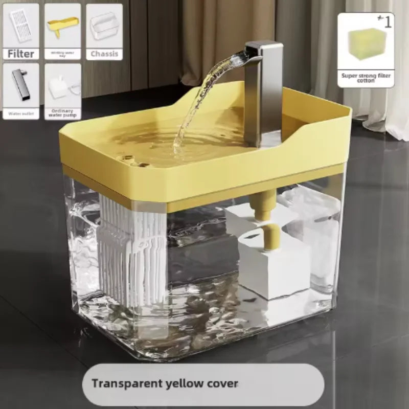 Automatic Cat Water Fountain — Ultra-Quiet Pet Drinking Fountain with Filter for Cats & Dogs