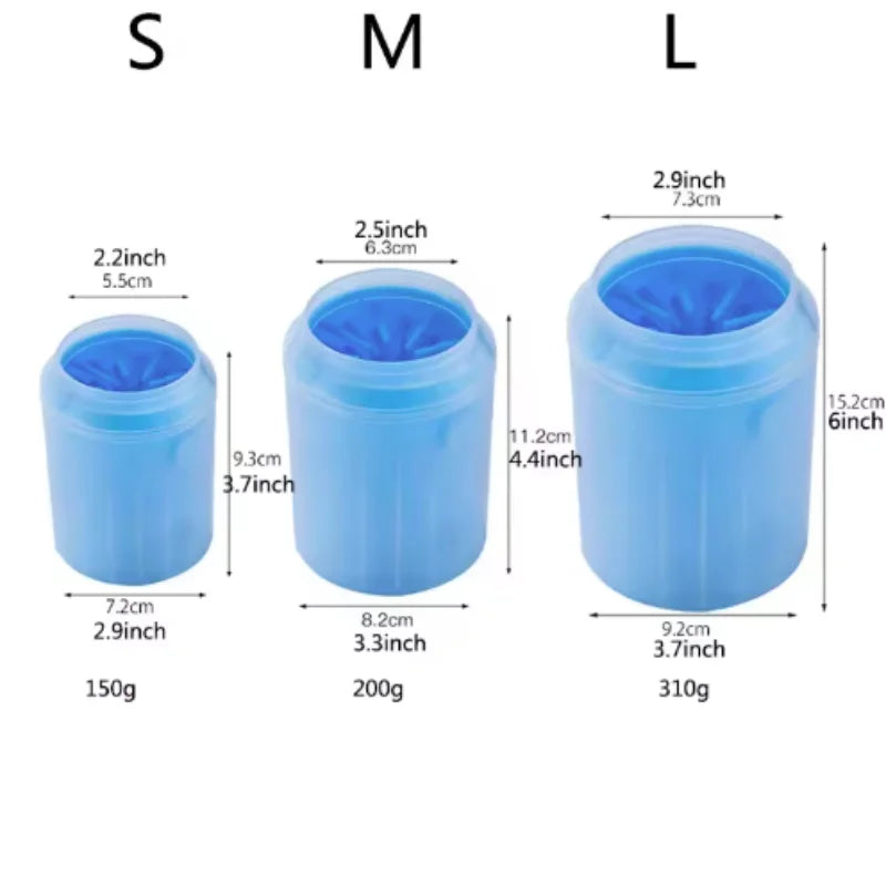 Dog Paw Cleaner Cup — Portable Silicone Paw Washer for Muddy Paws, Dogs & Cats, Multiple Sizes