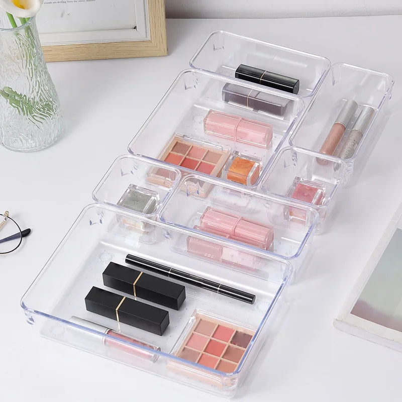 Drawer Organizer Set (7-Piece) — Adjustable Dividers & Bins for Dresser, Desk, Kitchen & Bathroom Drawers