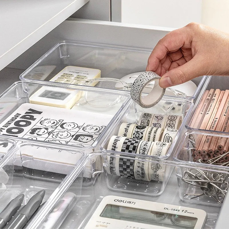 Drawer Organizer Set (7-Piece) — Adjustable Dividers & Bins for Dresser, Desk, Kitchen & Bathroom Drawers