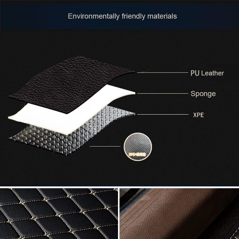 Universal Car Floor Mats (5-Piece) — Waterproof All-Weather Auto Floor Liners, Anti-Slip, Easy Clean