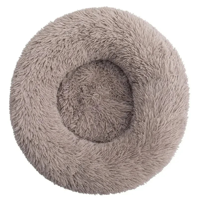 Calming Donut Dog Bed — Super Soft Plush Anti-Anxiety Pet Bed for Cats & Dogs, Multiple Sizes