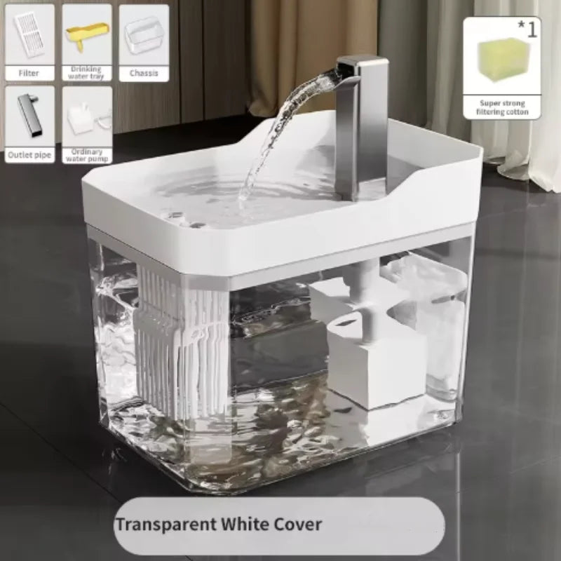 Automatic Cat Water Fountain — Ultra-Quiet Pet Drinking Fountain with Filter for Cats & Dogs