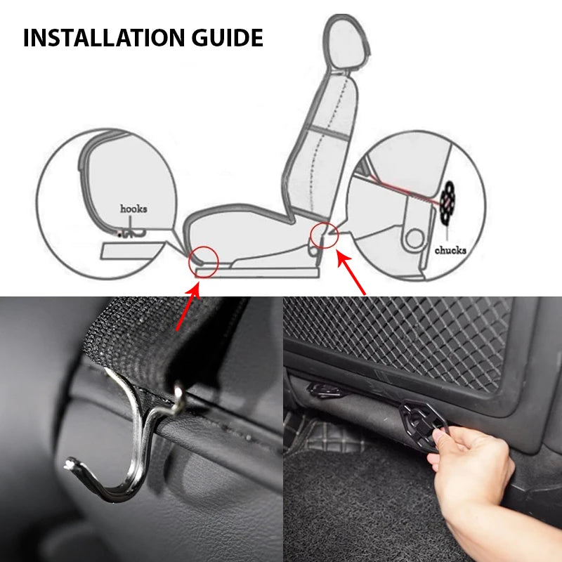 Universal Car Seat Cover — PU Leather Front Seat Protector, Waterproof, Anti-Slip, Fits Most Cars