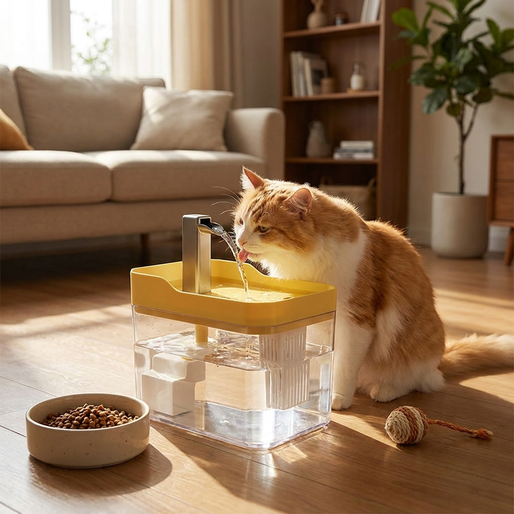 USB Cat Water Fountain lifestyle
