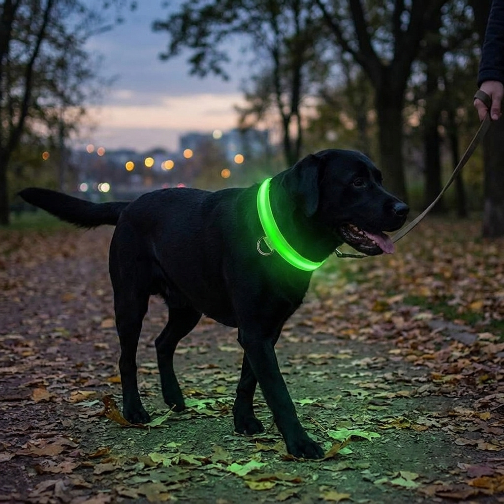 Dog Luminous LED Collar lifestyle